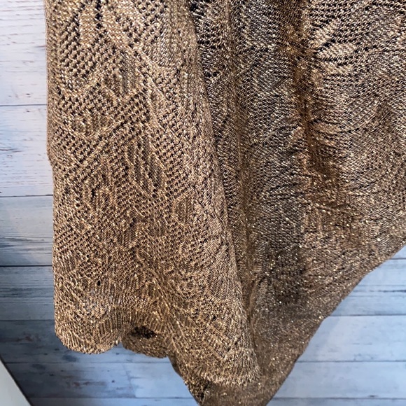 Beautiful Gold NUIT Dress with Scarf Size M? - Picture 4 of 11